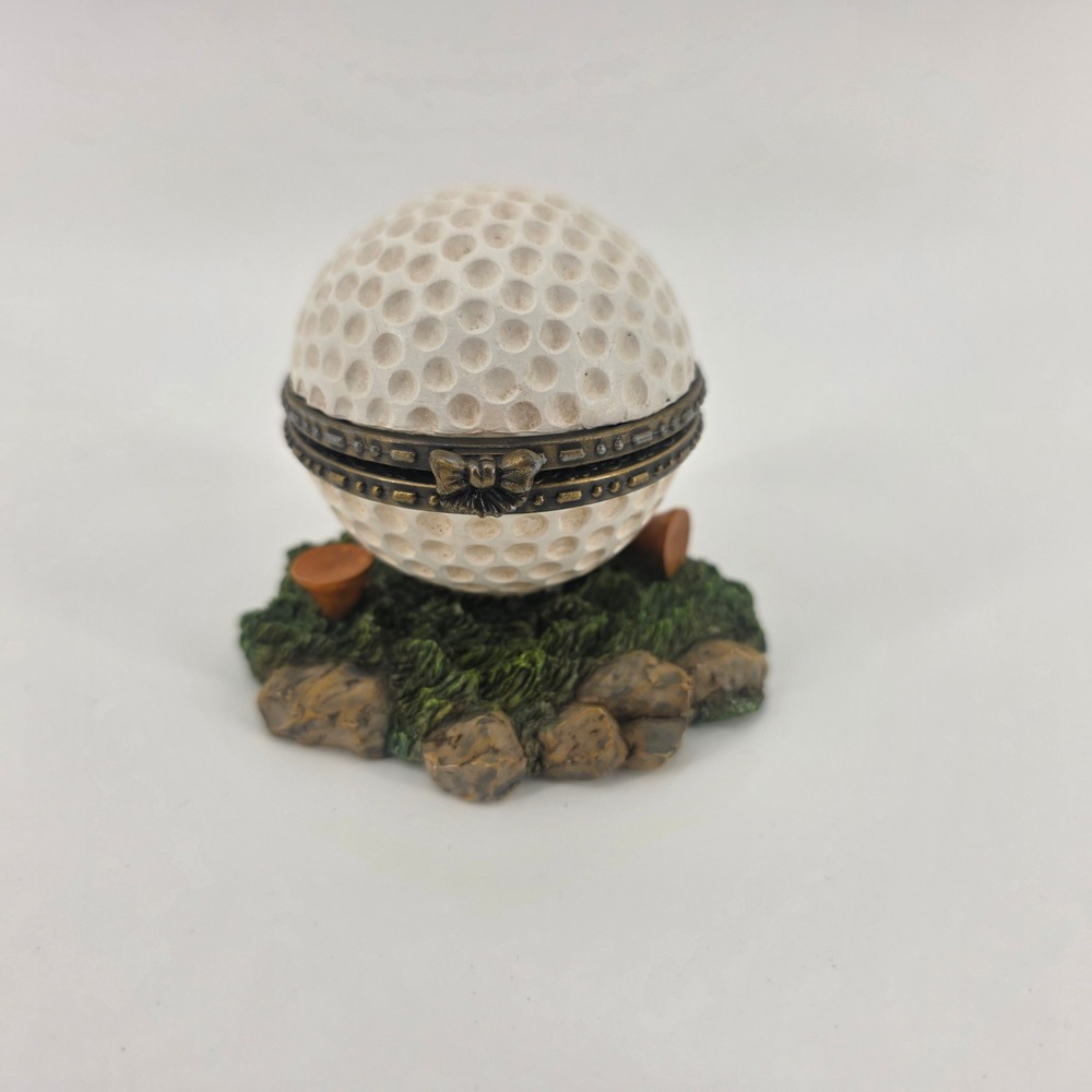 Country Club Classics Golf Ball Trinket Ring Box 1998 Character Collectibles